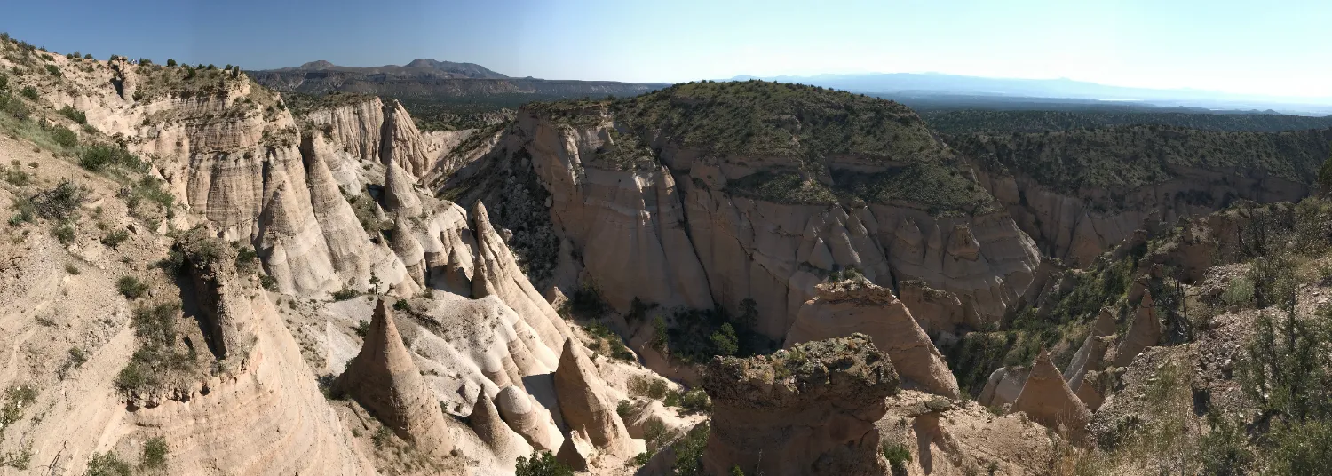 tent rocks panorama tent rocks panorama